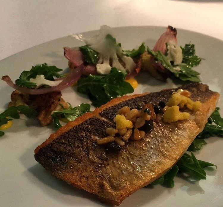 Spring Tasting Menu — seasonal dish