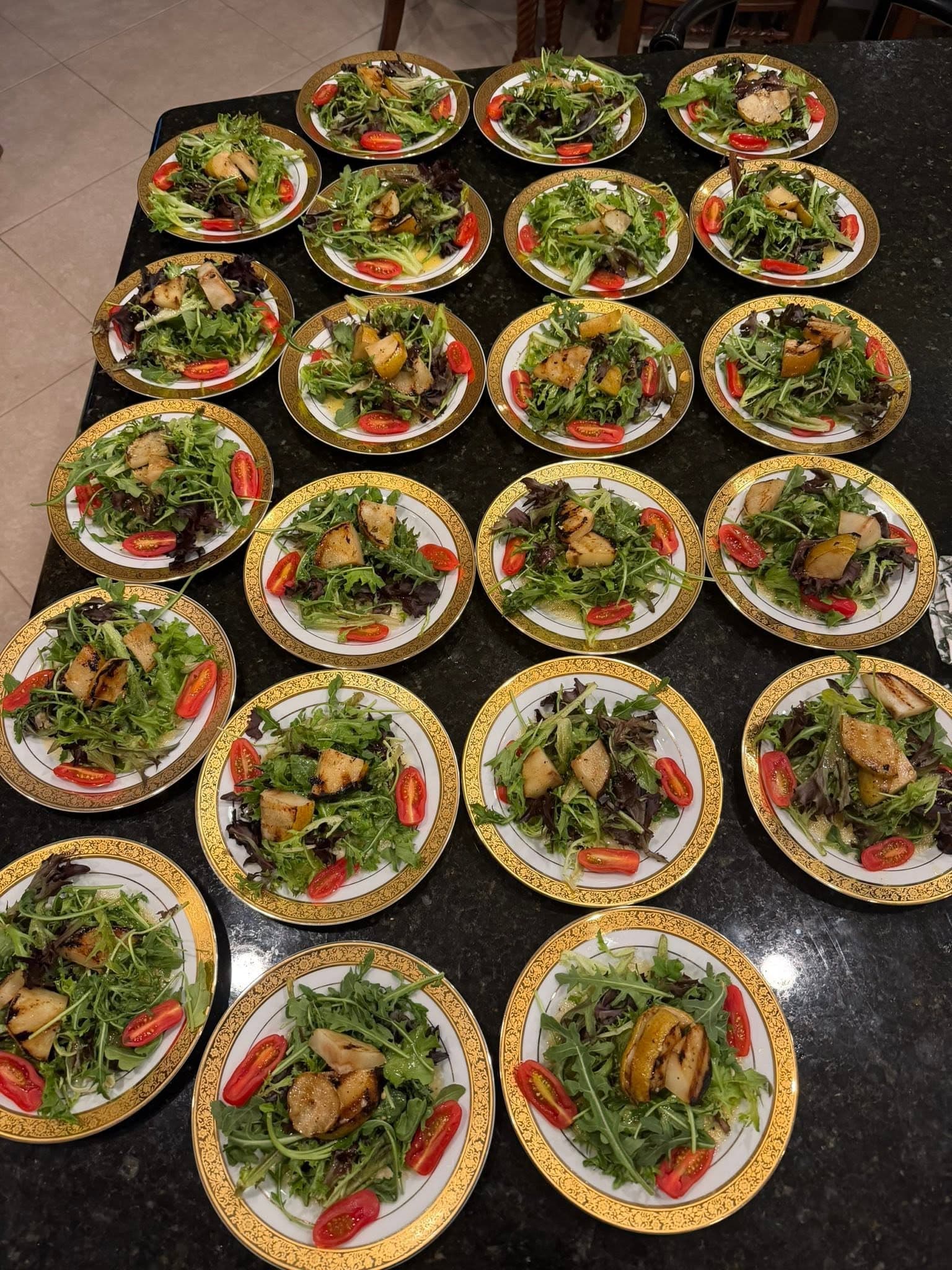 A dish prepared and plated by Chef Pablo Event Catering