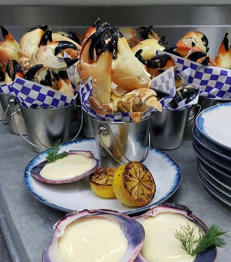 Stone Crab Claws with Charred Lemon
